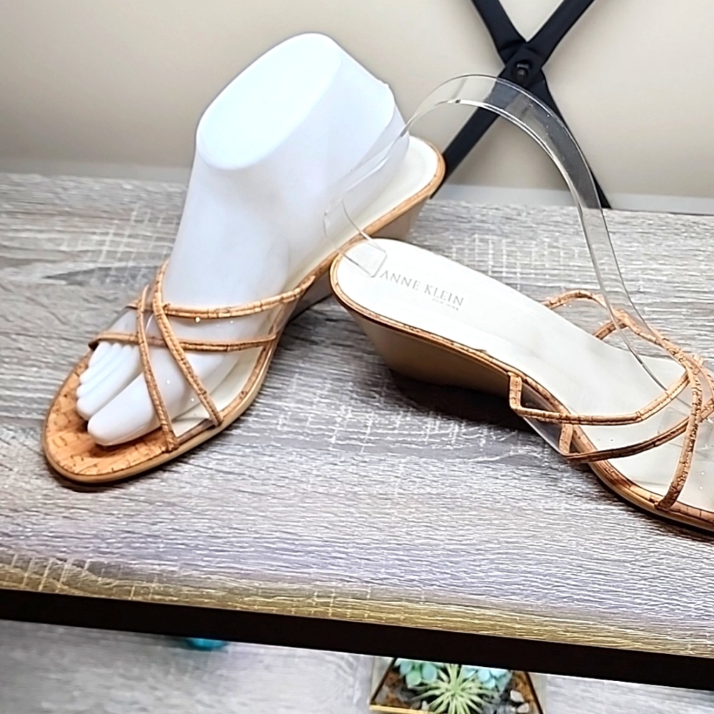 Anne Klein NY Cork Sandles - sz 9m